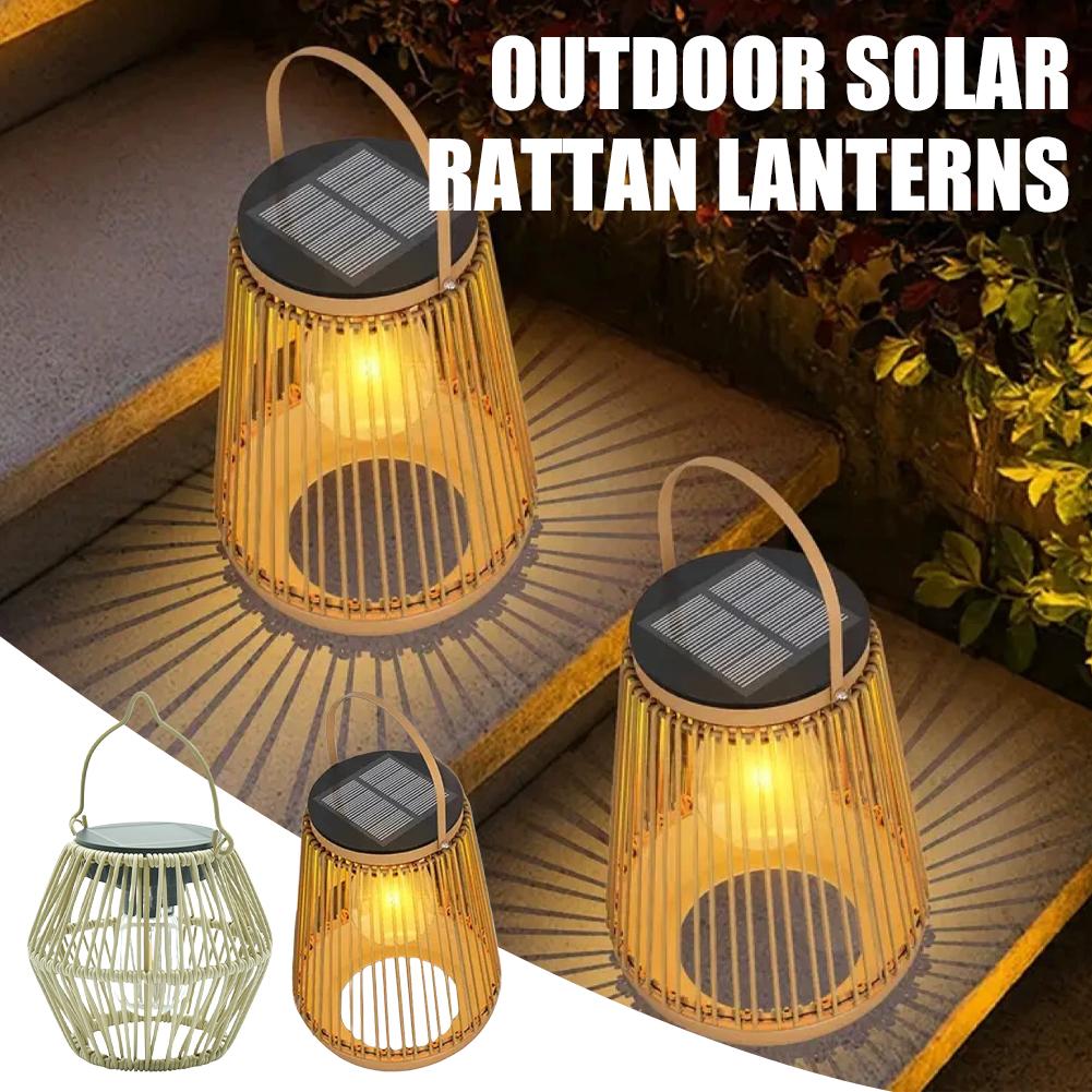 IP65 Waterproof Solar Rattan L - Outdoor Lighting For Patio recensione e prezzo