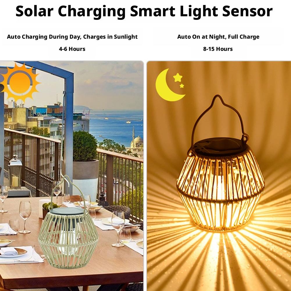 IP65 Waterproof Solar Rattan L - Outdoor Lighting For Patio recensione e prezzo