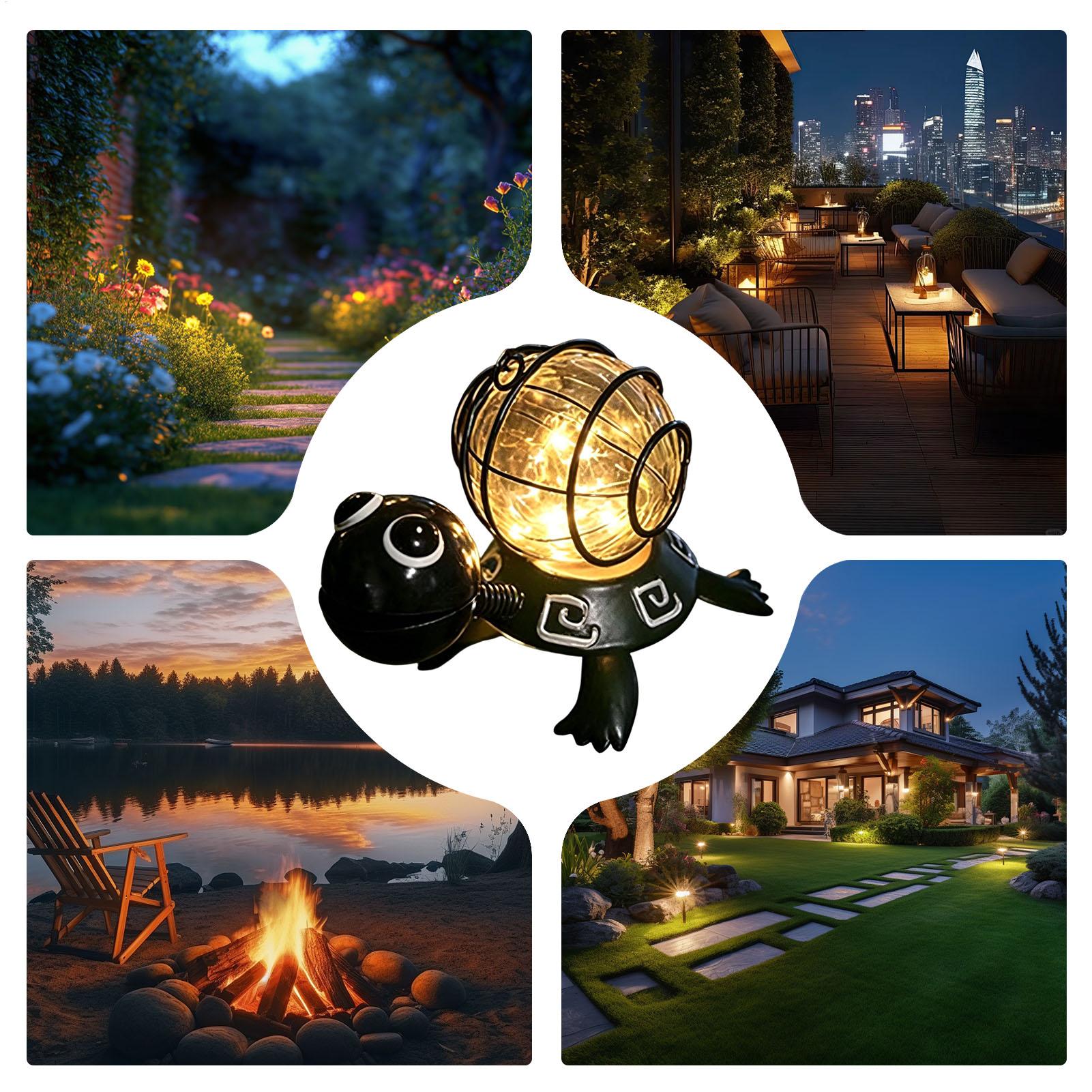 Turtle Solar Lights Outdoor Ga - Outdoor Lighting Yard recensione e prezzo