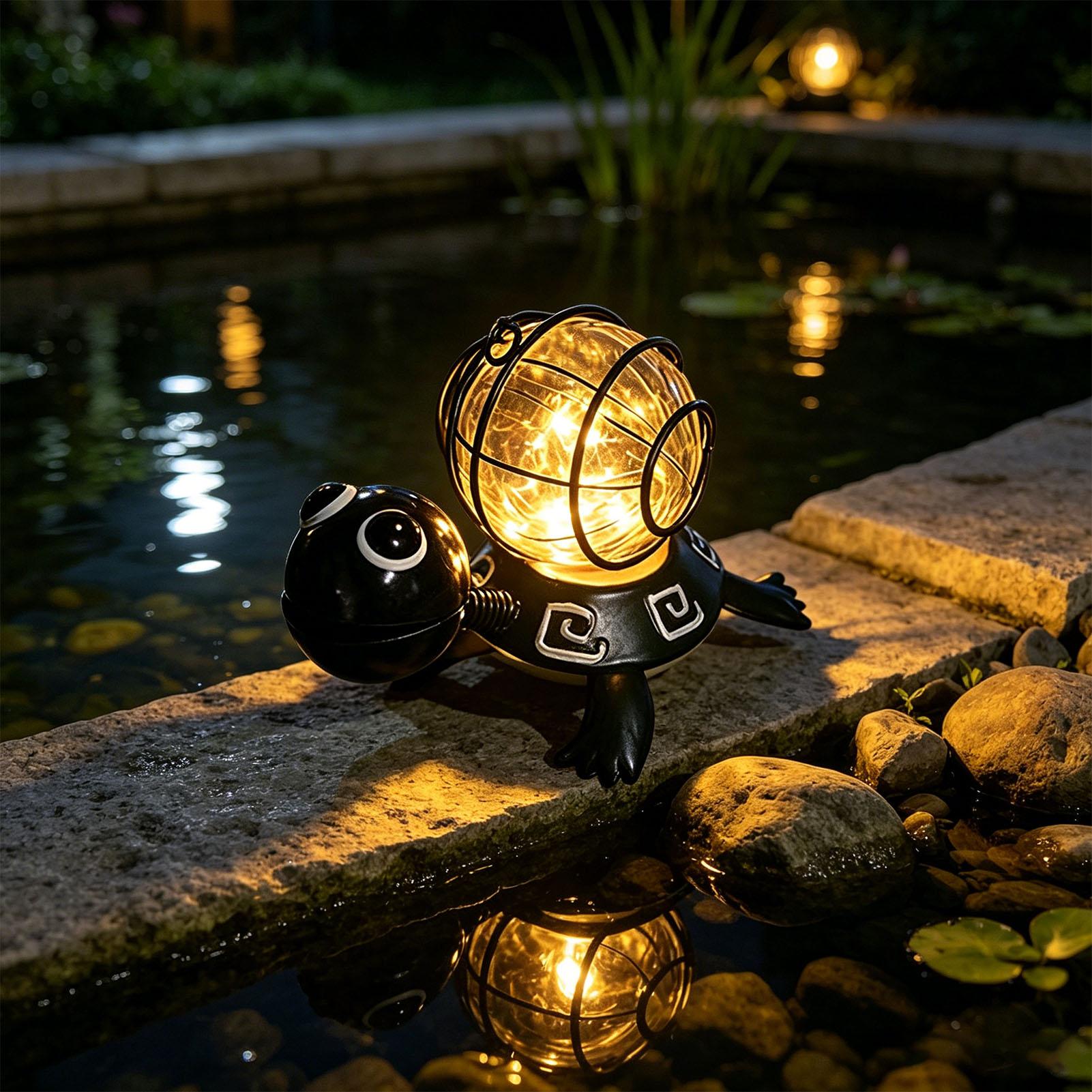 Turtle Solar Lights Outdoor Ga - Outdoor Lighting Yard recensione e prezzo