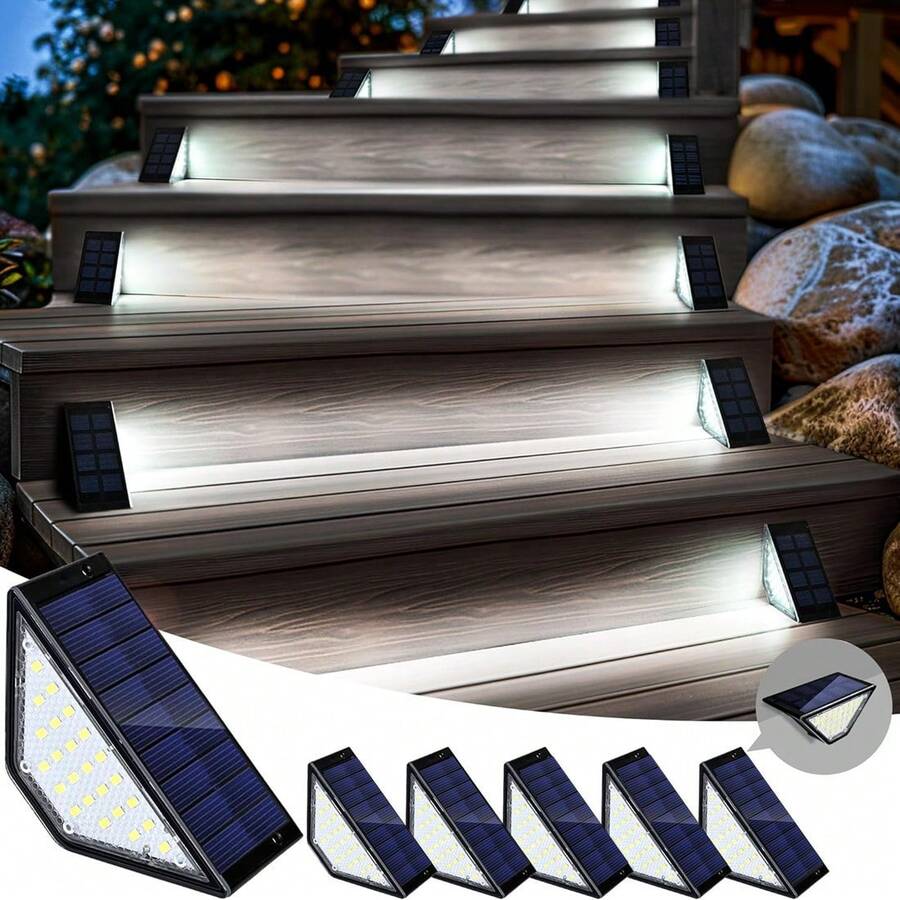 24 LED Solar Powered Stair Lig - Outdoor Lighting Front Yard recensione e prezzo
