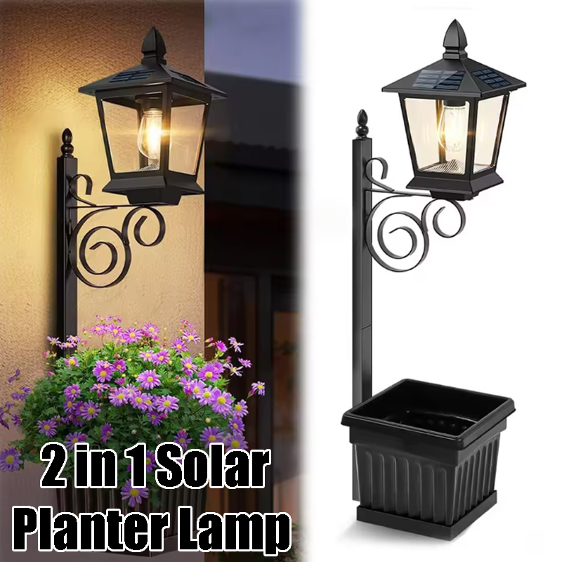 Solar Powered 2-in-1 Flower Po - Wall Lighting Outdoor recensione e prezzo