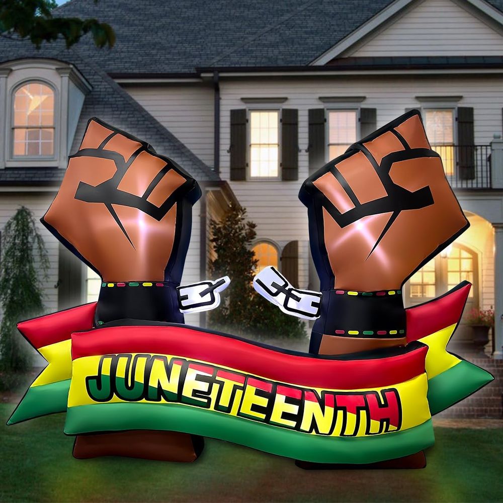 6.5FT Long Juneteenth Iatables - Outdoor Lighting On House recensione e prezzo