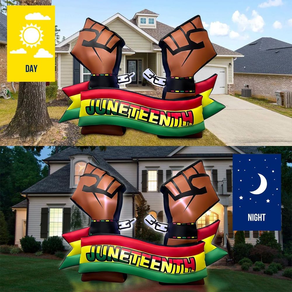 6.5FT Long Juneteenth Iatables - Outdoor Lighting On House recensione e prezzo