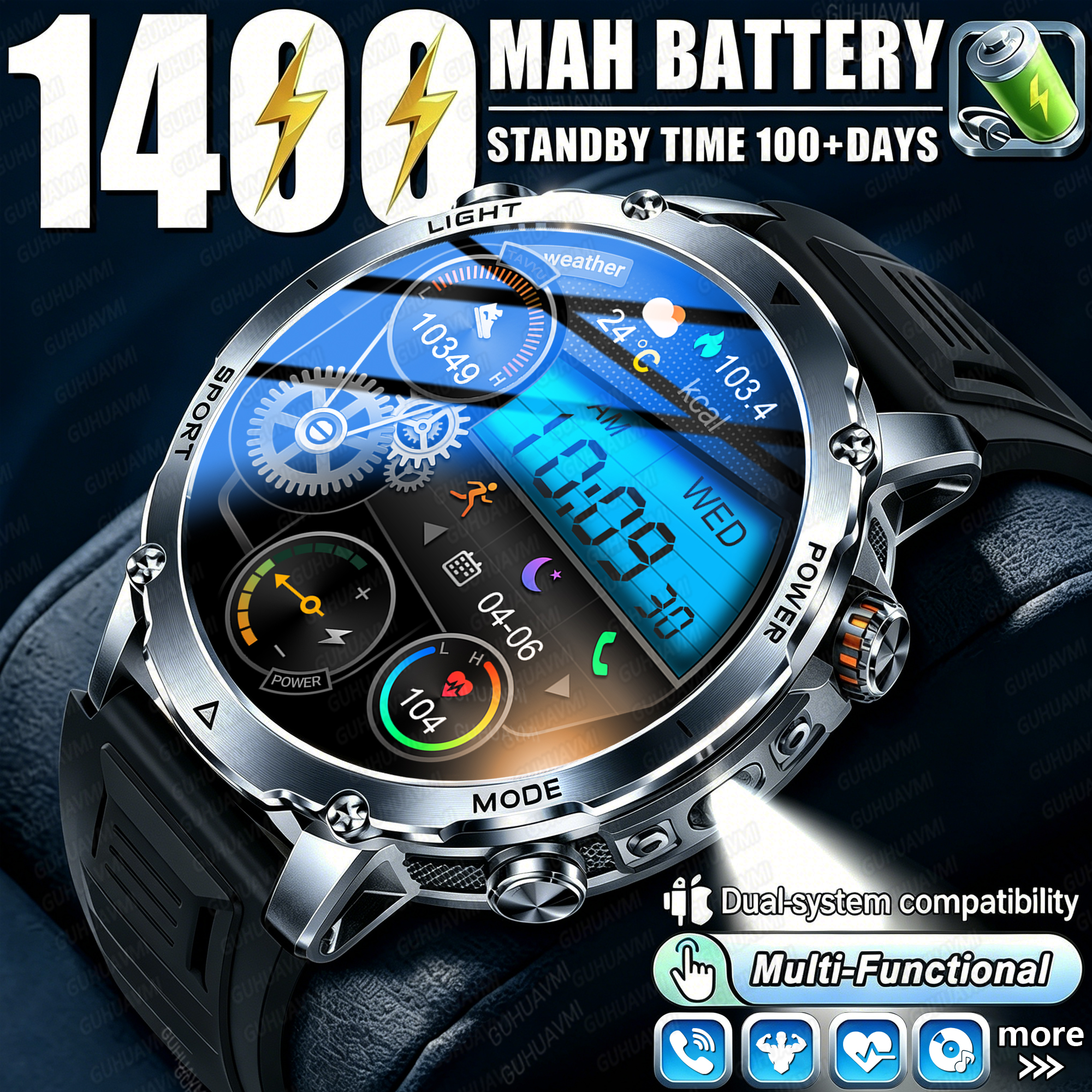 Newly Durable 1400mAh Large Ba - Outdoor Lighting Japan recensione e prezzo