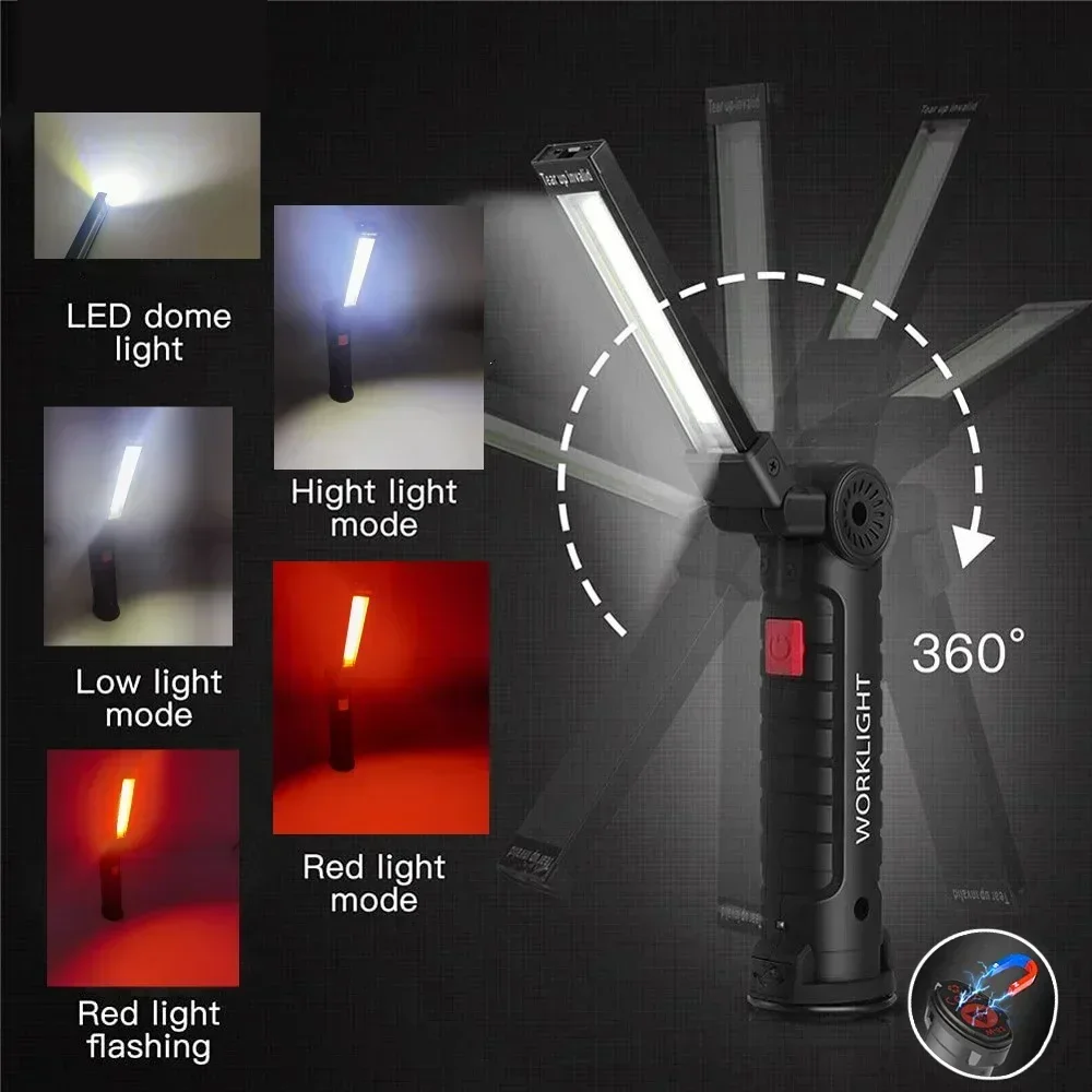 LED COB Flashlight USB Recharg - Outdoor Lighting Bulbs recensione e prezzo