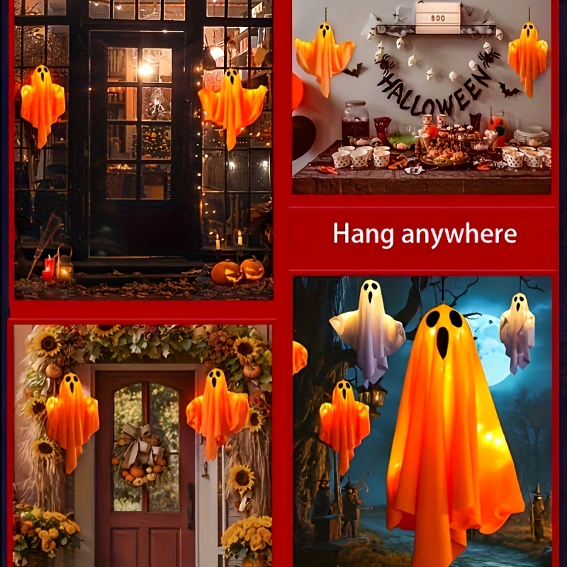 2pcs Halloween Hanging Ghosts  - Outdoor Lighting Front Yard recensione e prezzo