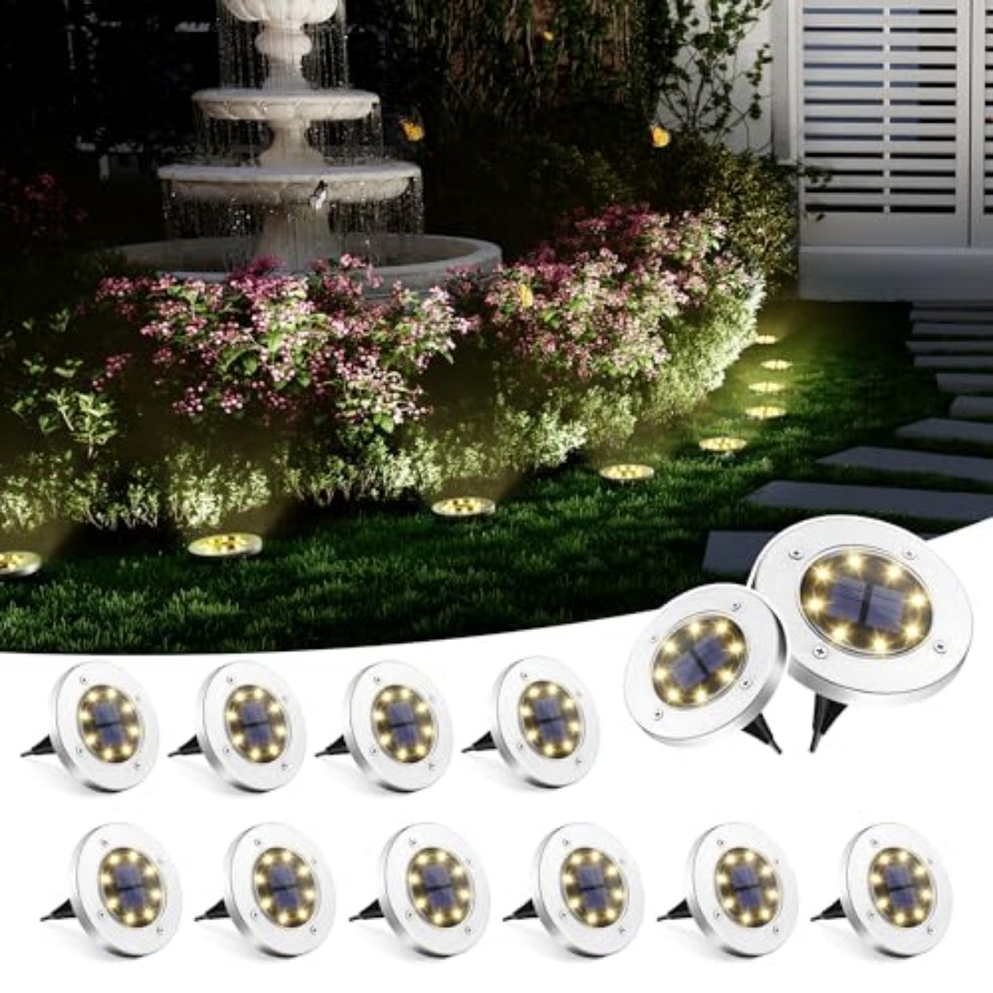 Solar Ground Lights Solar Ligh - Outdoor Lighting Yard recensione e prezzo