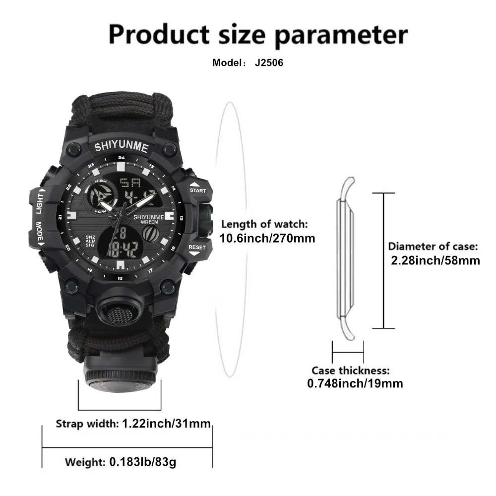 SHIYUNME G Style Military Men' - Outdoor Lighting Timer recensione e prezzo