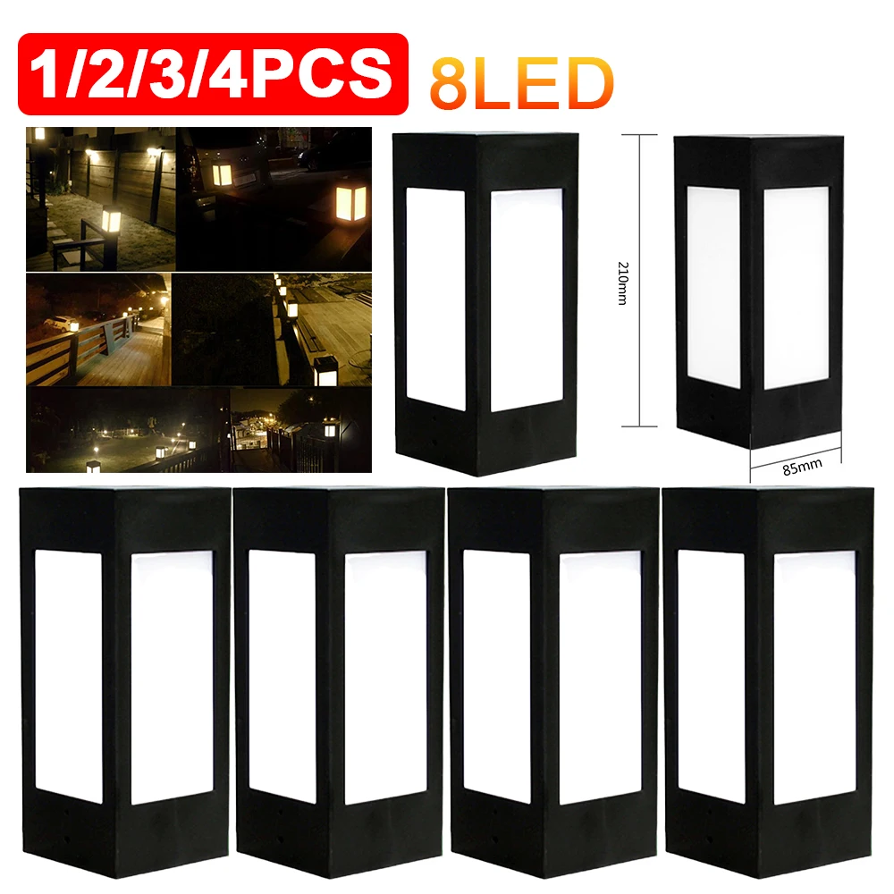 1-4PC Solar Fence Post LED Cap - Post Cap Light recensione e prezzo